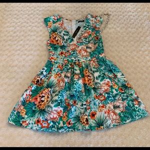 Do and Be floral teal dress